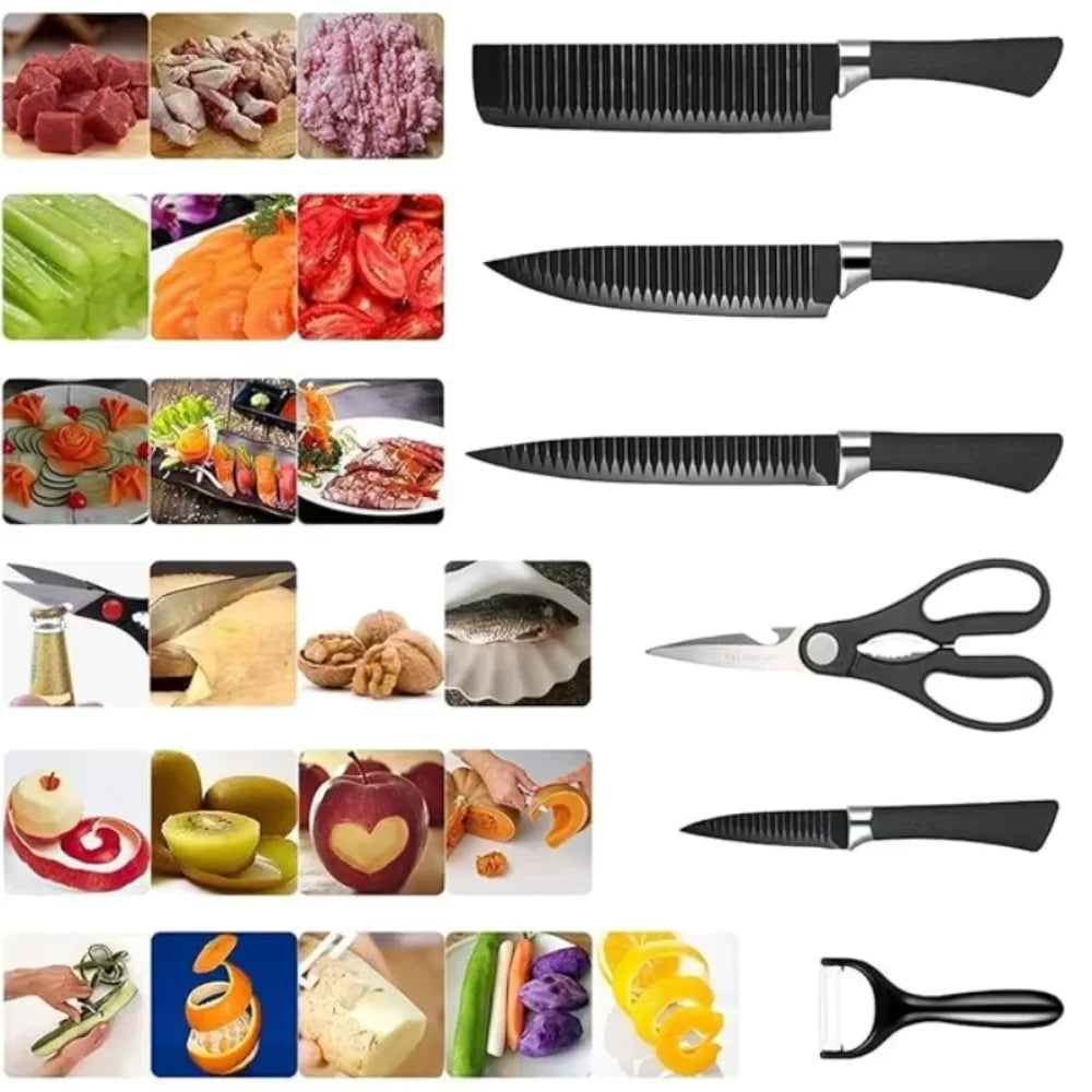 Kit completo de facas de cozinha profissionais BladePro