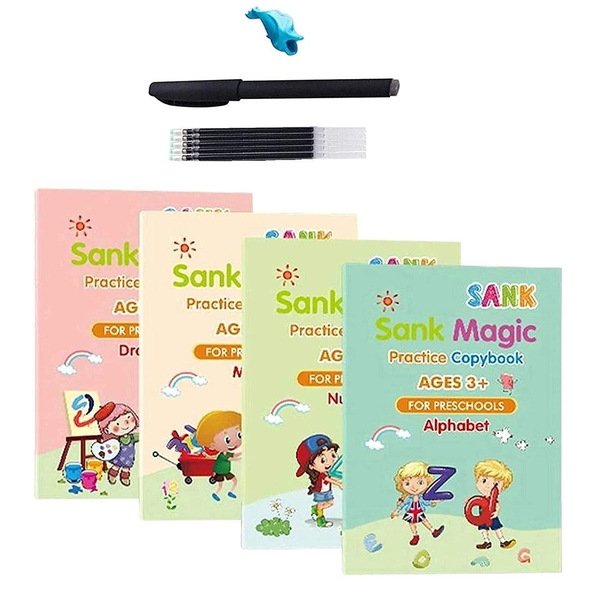 Kit de Cadernos Mágicos de Caligrafia MaycaShop + Brinde