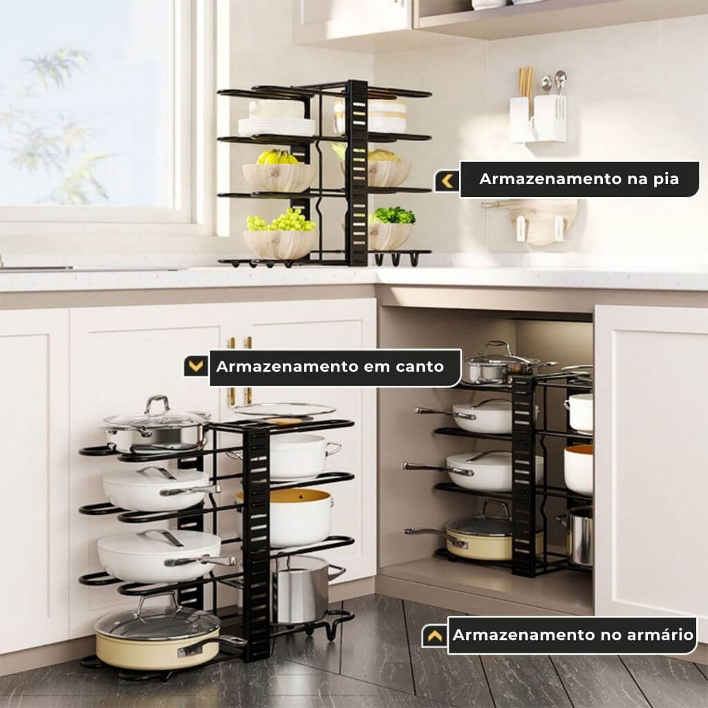 Organizador de Panelas KitchenFlex