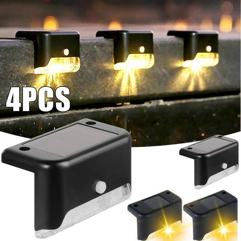 Kit com 4 Luzes Solares para Jardim