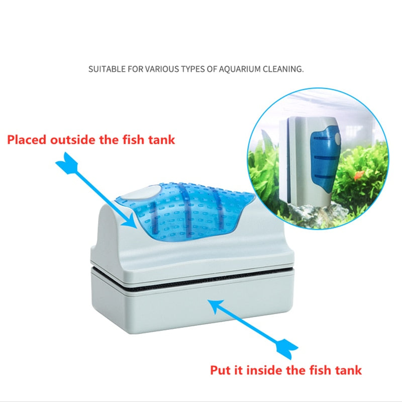 Escova de Limpeza Magnética Para Vidro de Aquário - Acqua Clean (COD 852096)