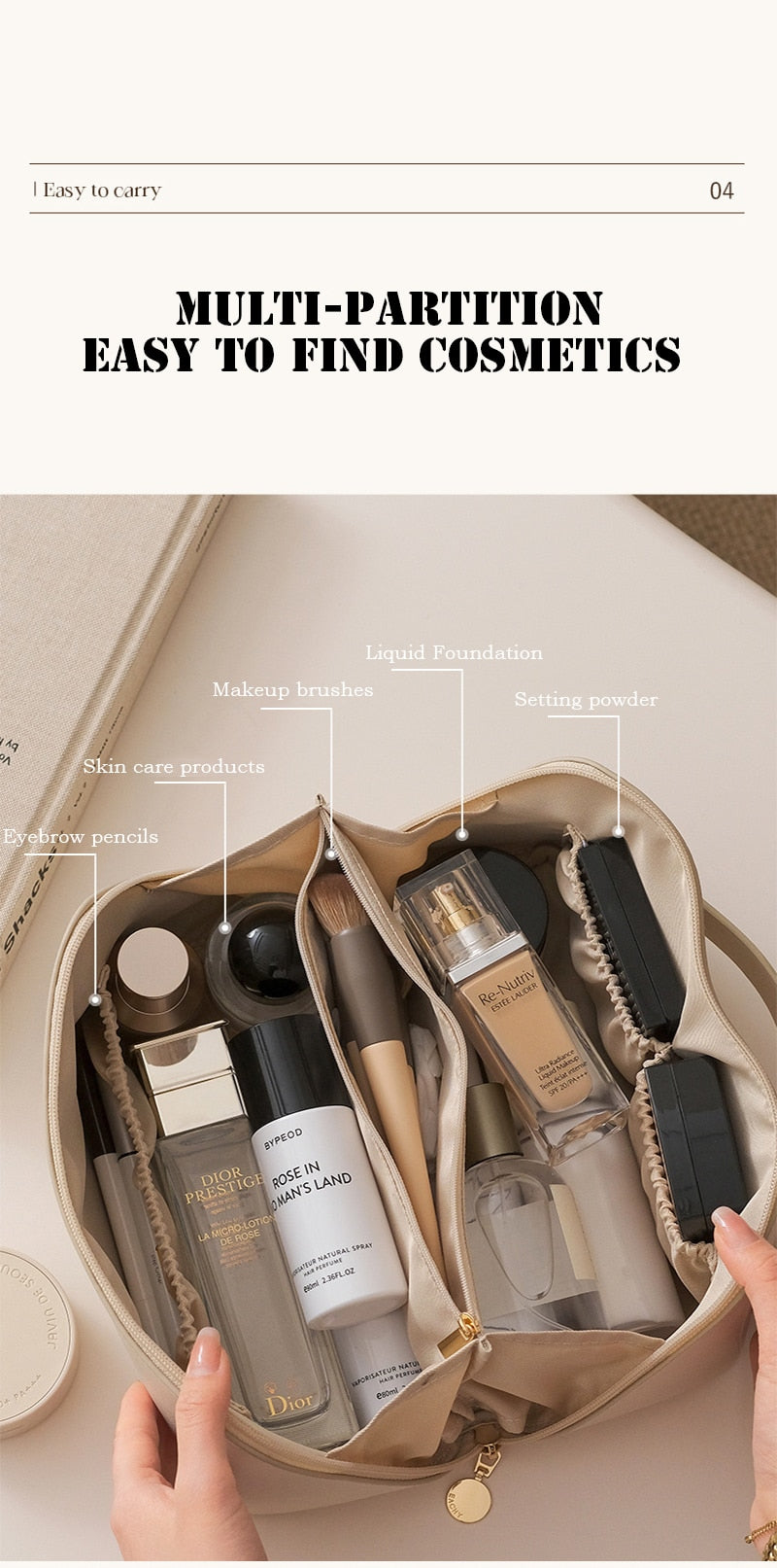 Bolsa de Maquiagem Bag Stylish Woman