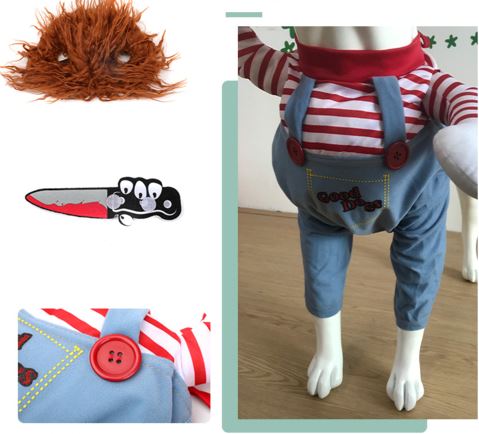 Fantasia de Carnaval para Cachorro Dog Chucky