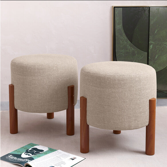 DuoLuxe – Kit com 2 Puffs Decorativos